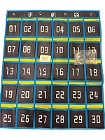 Настенный тряпчаный органайзер на 30 карманов для телефонов и мелких деталей — идеален для мастерски